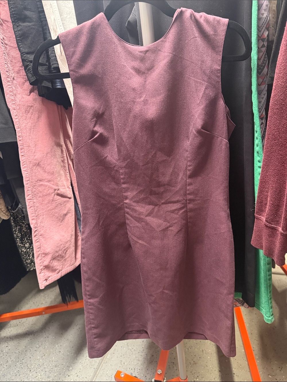 La Belle Sleeveless Mauve-Purple Sheath Dress